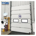 Galvanized Sectional Electric Garage Doors 8m Warehouse Overhead Door Windproof