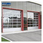 Full View Glass Overhead Sectional Garage Door Transparent 5.8m Panel RAL color
