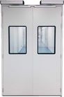 Stainless Steel Pharmaceutical Clean Room Door Sliding 1500mm Width 2100mm Height