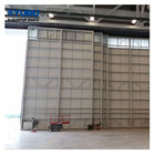 High Density Aviation Hangar Doors Panel Steel Airplane 10m height Customized 12m/min