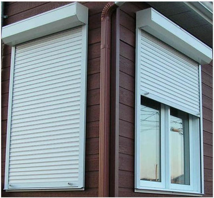 Electric Window Aluminium Roller Shutter Doors 1.2mm Single skin Weatherproof RAL Color