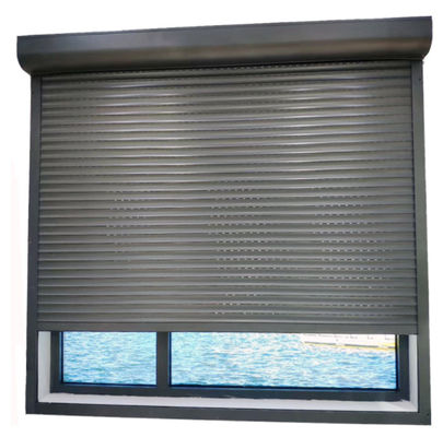 Electric Window Aluminium Roller Shutter Doors 1.2mm Single skin Weatherproof RAL Color