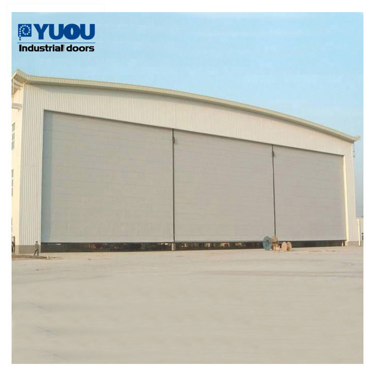 Light Vertical Lift Fabric Aircraft Hangar Door 17m Height 42m Width