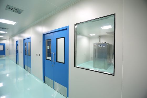Modular Interior Hospital Double Doors Galvanized Iron 304 Stainless Steel GMP Hygiene