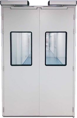 Stainless Steel Pharmaceutical Clean Room Door Sliding 1500mm Width 2100mm Height