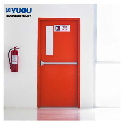 1.5h rating Security Fireproof Steel Door 2100mm Height Galvanized 120mm thick