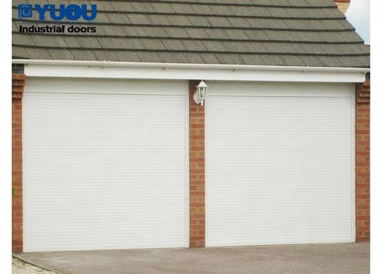 Exterior Roller Shutter Garage Doors Remote Control Windproof Aluminum Customized