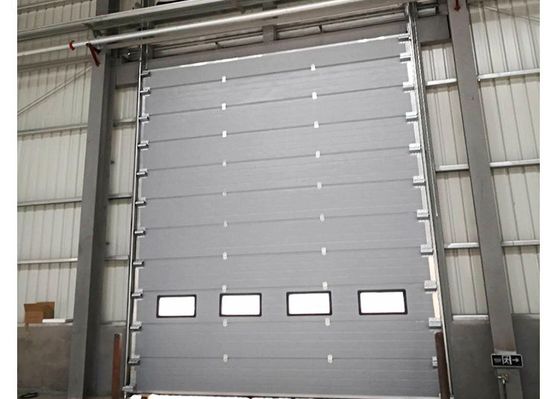 Eco Friendly Sectional Overhead Door Premium Lifting PU 75mm thickness 8m height