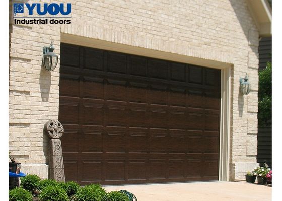 Residential Garage Sectional Overhead Door Electric 40mm 50mm Thickness