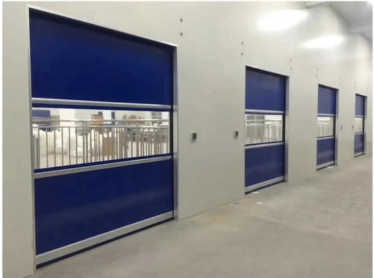 Rapid Automatic IP55 Pvc Roller Shutter Doors Industrial Rolling Fabric Roll
