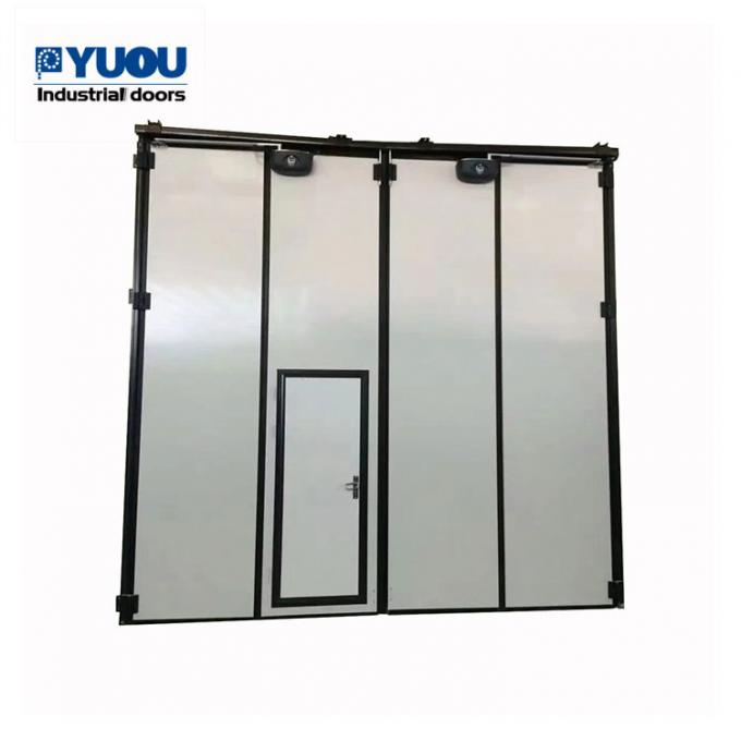 External Industrial Sliding Folding Doors Hidden Frame 25m Width 9m Height For Warehouse