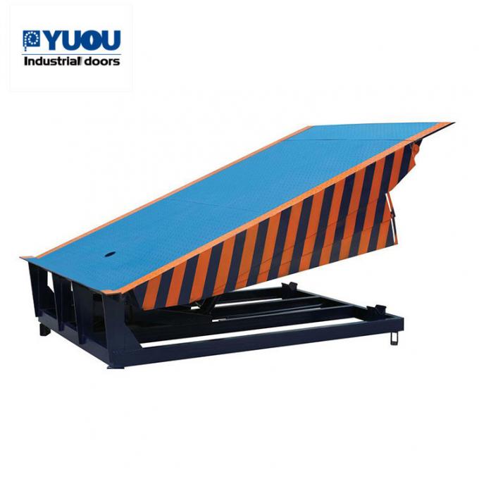 500mm Fixed Loading Dock Leveler Electrical 10tons anti skate steel